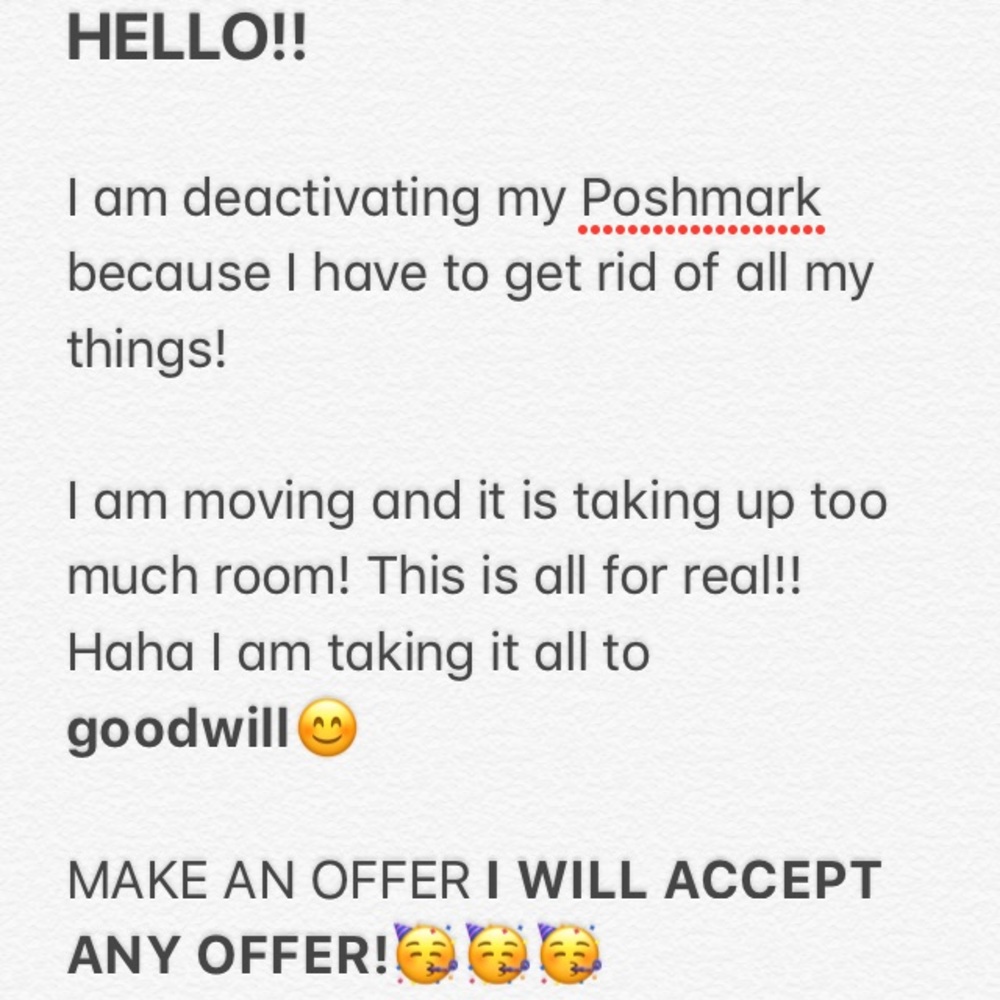 TAKING IT ALL TO GOODWILL!!!